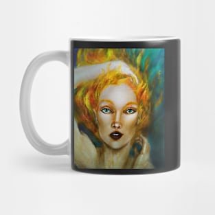 Aithne (fire girl portrait) Mug